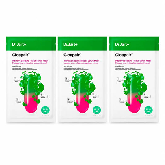 Dr. Jart+ Cicapair Intense Soothing Repair Mask With Serum, 25 Gr , pack 3