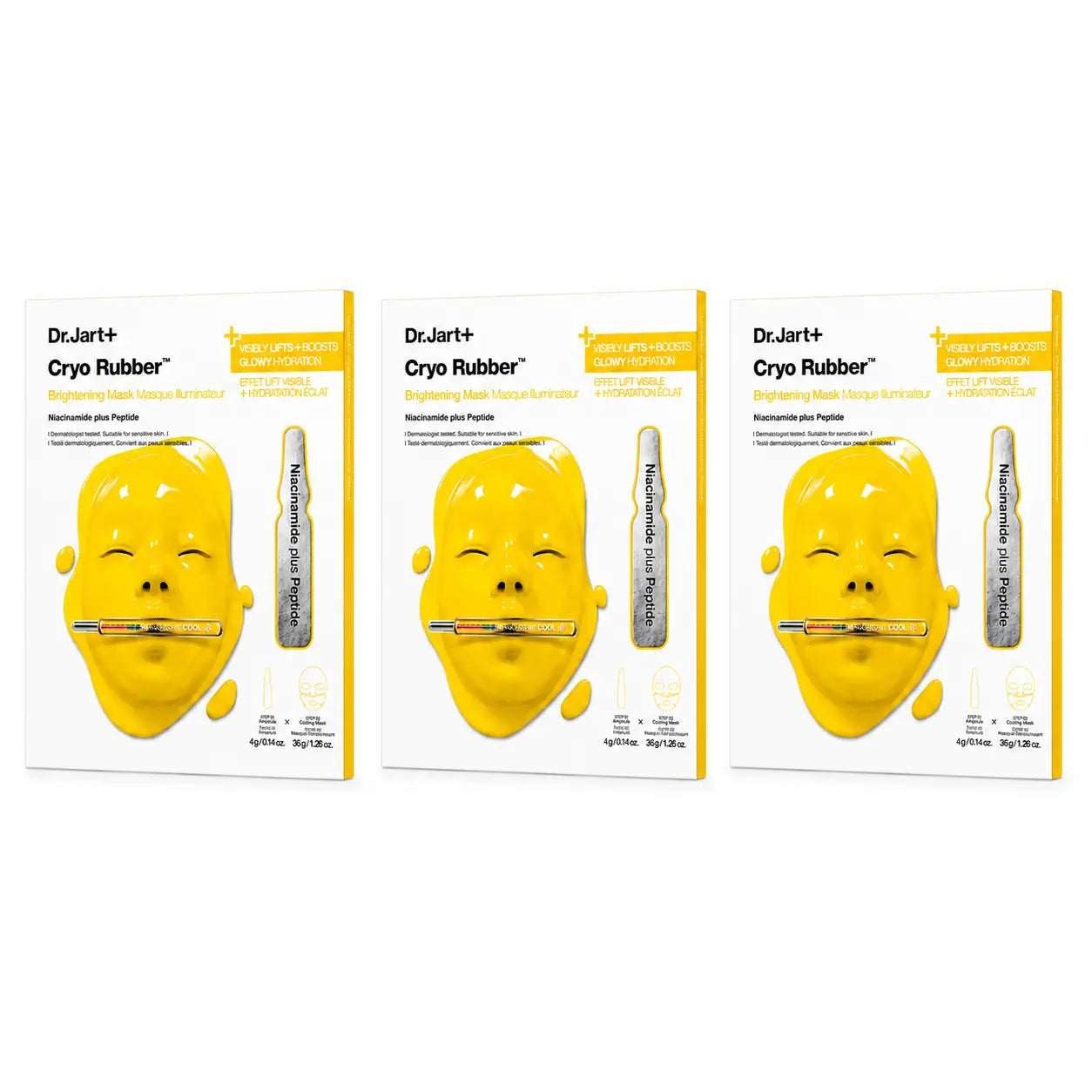 Jart+ Dr. Jart+ Cryo Rubber Brightening Mask , pack 3