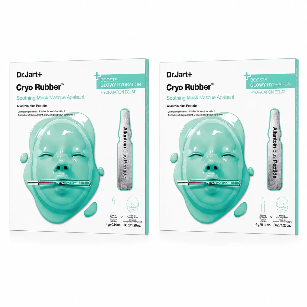Jart+ Cryo Rubber Soothing Mask, pack 2