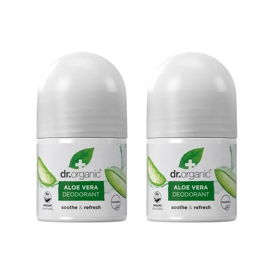 Dr.Organic Aloe Vera Deodorant, 2X50 Ml