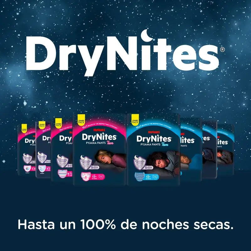 Couches de nuit pour filles Drynites Taille +13, 11 pcs.