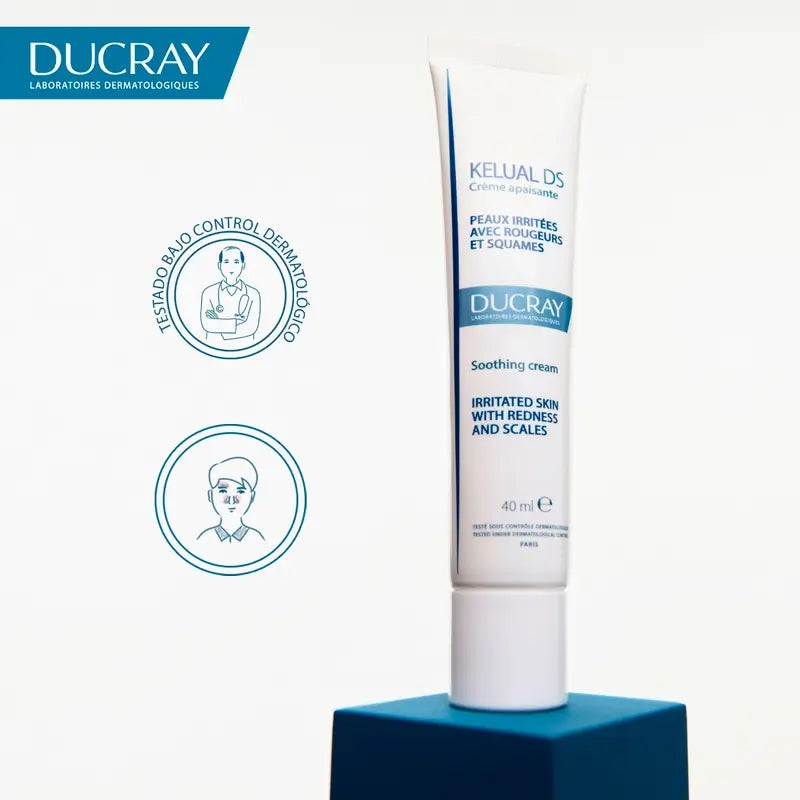 Ducray Kelual Ds Crème apaisante pour le visage, 40 ml