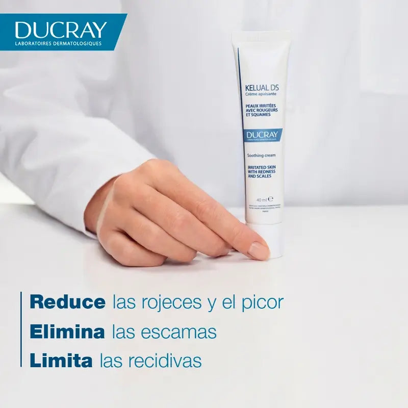 Ducray Kelual Ds Crème apaisante pour le visage, 40 ml