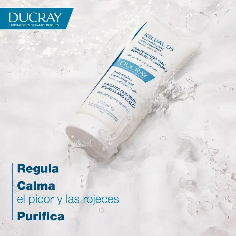 Ducray Kelual Ds Gel nettoyant pour le visage, 200 ml