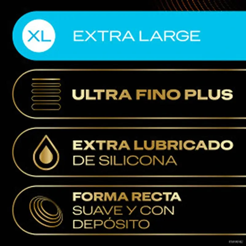 Durex Total Connection XL Ultra Thin Plus Préservatifs sans latex Body Feel Technology, 10 Préservatifs