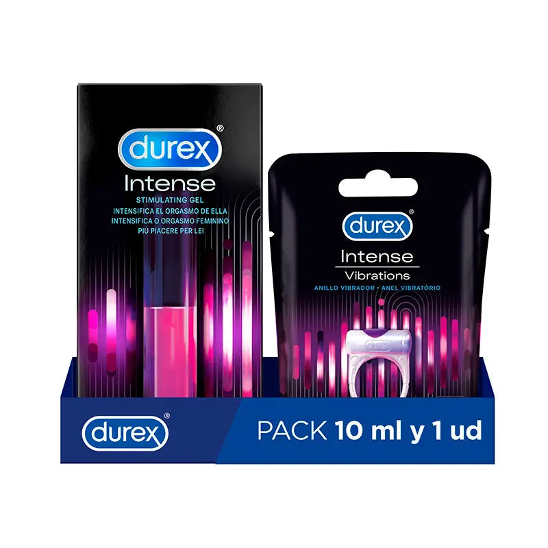 Durex Pack Intense Orgasmic Gel + Intense Orgasmic Vibrations Vibrating Ring