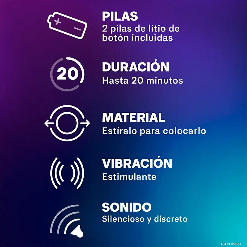 Durex Pack Lubrifiant à effet chaud + Lubrifiant à effet froid + Anneau vibrant Diablillo