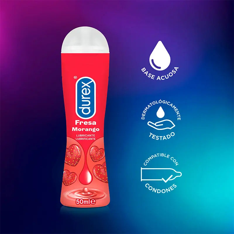 Durex Pack Lubrifiant Saveur Fraise + Anneau Vibrant Intense Orgasmic