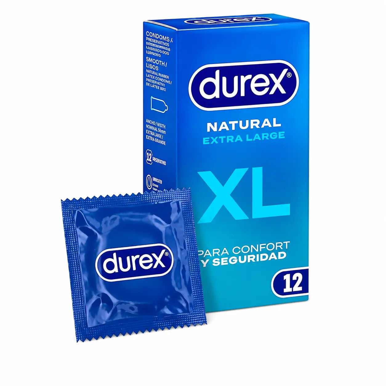 Préservatifs Durex Original Natural Plus Size Xl - 12 pièces