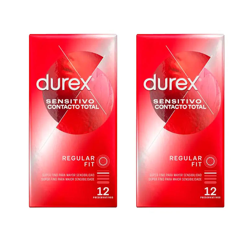Durex Super Thin Contact Condoms Pack, 12 x 2