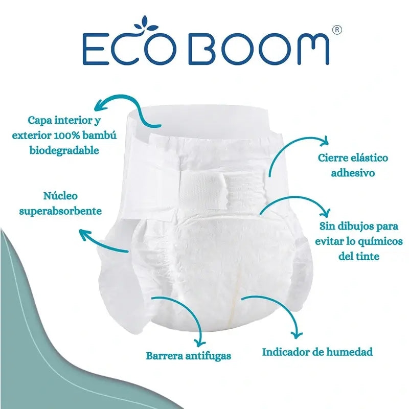 Couche Eco Boom Pure Bamboo Nb 0, 34 unités