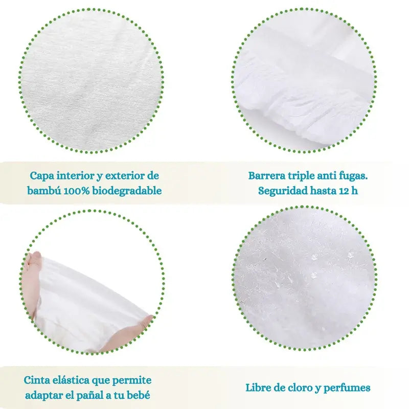 Couche en bambou Eco Boom Pure Xl 5, 28 pcs.