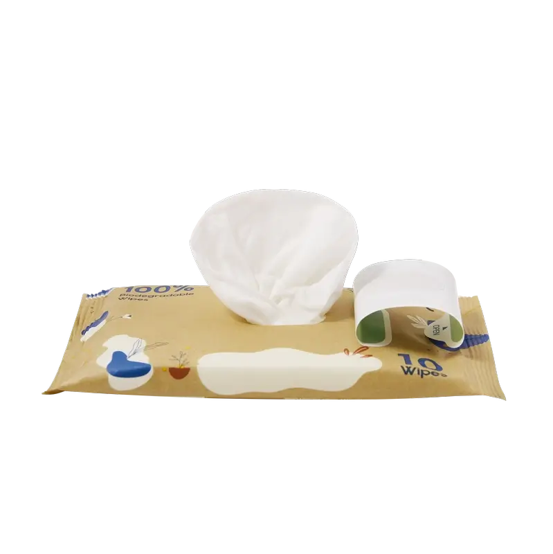Eco Boom 100% Natural Bamboo Wipes Pack, 10 pcs.