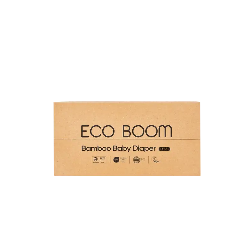 Couches ECOBOOM PURE 100% naturelles en bambou - Taille 5/XL (12-17 kg) - 48 pcs.