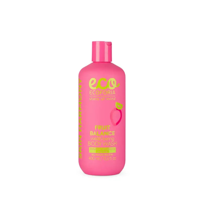 Gel douche « Bien-être » à la fraise et au kiwi d'Ecoforia, 400 ml