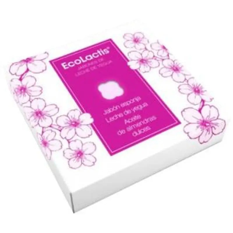 Ecolactis Sponge Soap 10% Mare's Milk & Almond 100Gr.