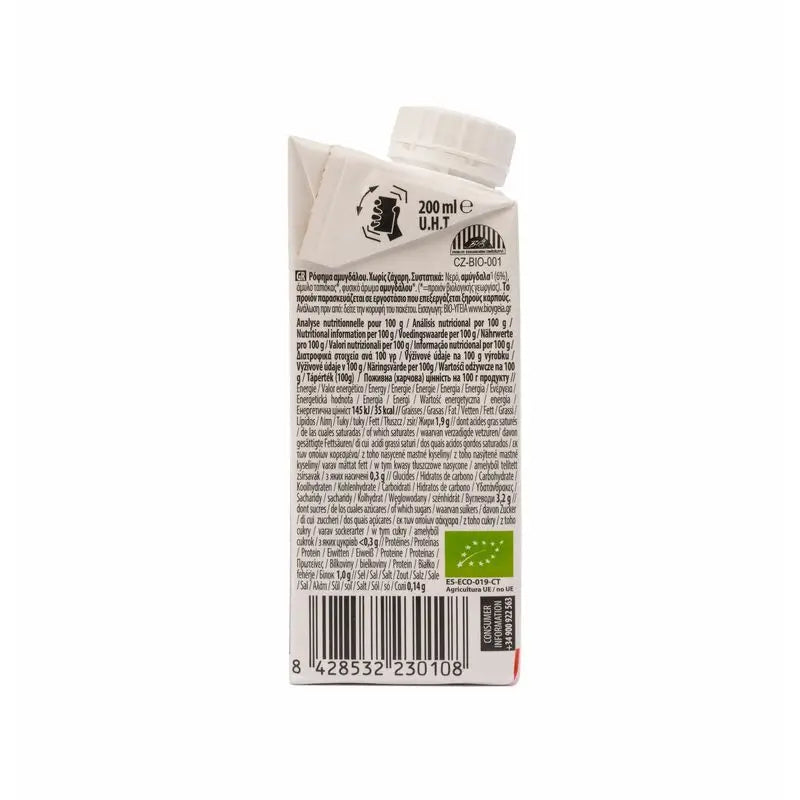 Ecomil Amande Nature Bio 200 ml, 200 ml