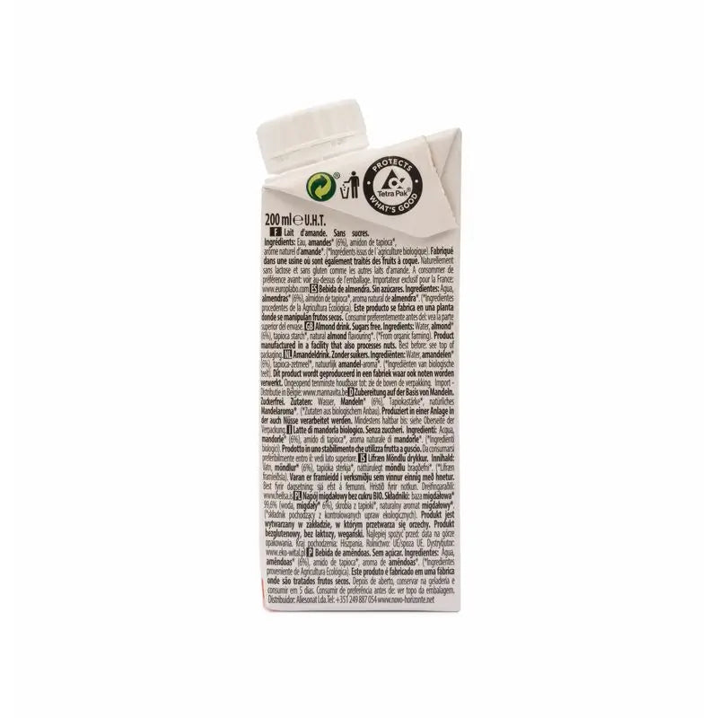 Ecomil Amande Nature Bio 200 ml, 200 ml