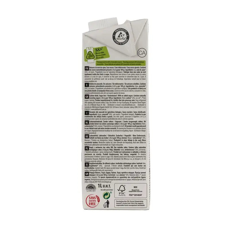 Ecomil Noix de Cajou Nature Bio, 1 l