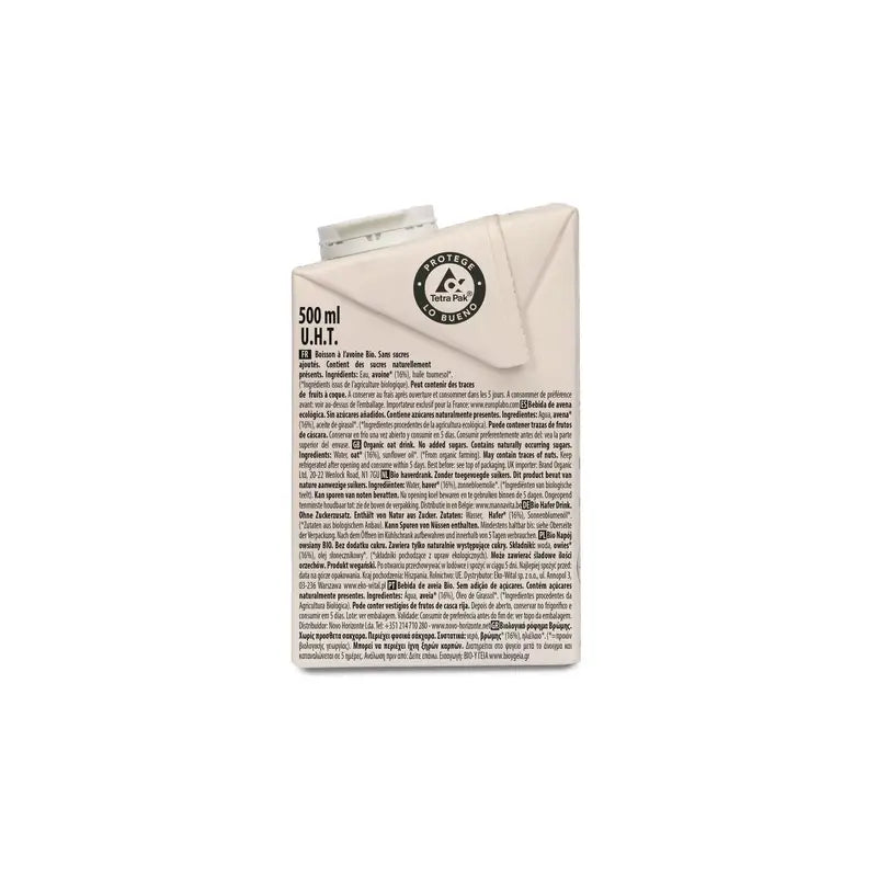Ecomil Avoine Sans Sucre Ajouté Bio , 500 ml