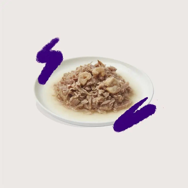 Edgard & Cooper Wet Cat Food 24x70g Grain Free Tuna & Shrimp Fillets