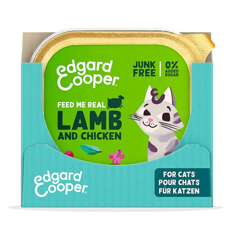 Edgard & Cooper Adult Wet Cat Food 16x85g Lamb