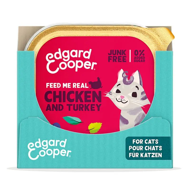 Edgard & Cooper Senior Wet Cat Food 16x85g Poulet fermier