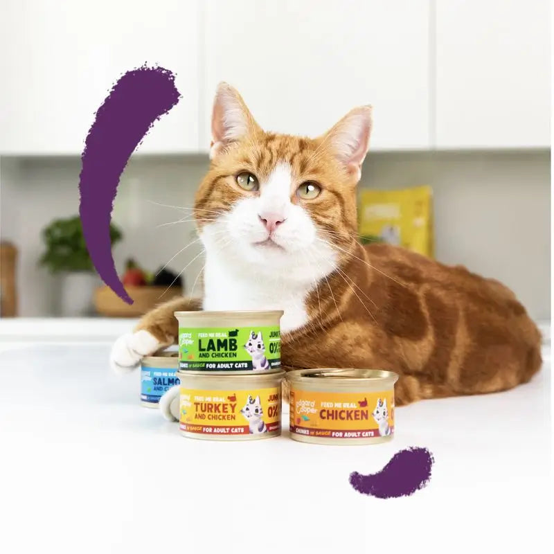 Edgard & Cooper Wet Cat Food 18x85g Lamb Chips