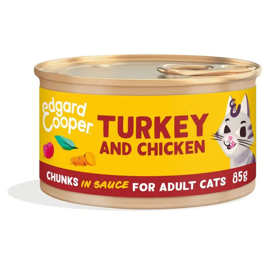 Edgard & Cooper Wet Cat Food 18x85g Turkey Bits