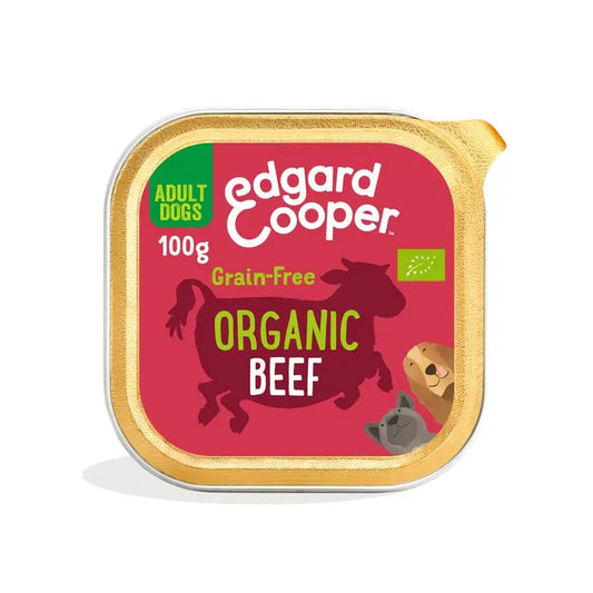Edgard & Cooper Wet Dog Food 17x100g Organic Beef