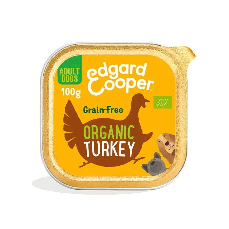 Edgard & Cooper Wet Dog Food 17x100g Organic Turkey
