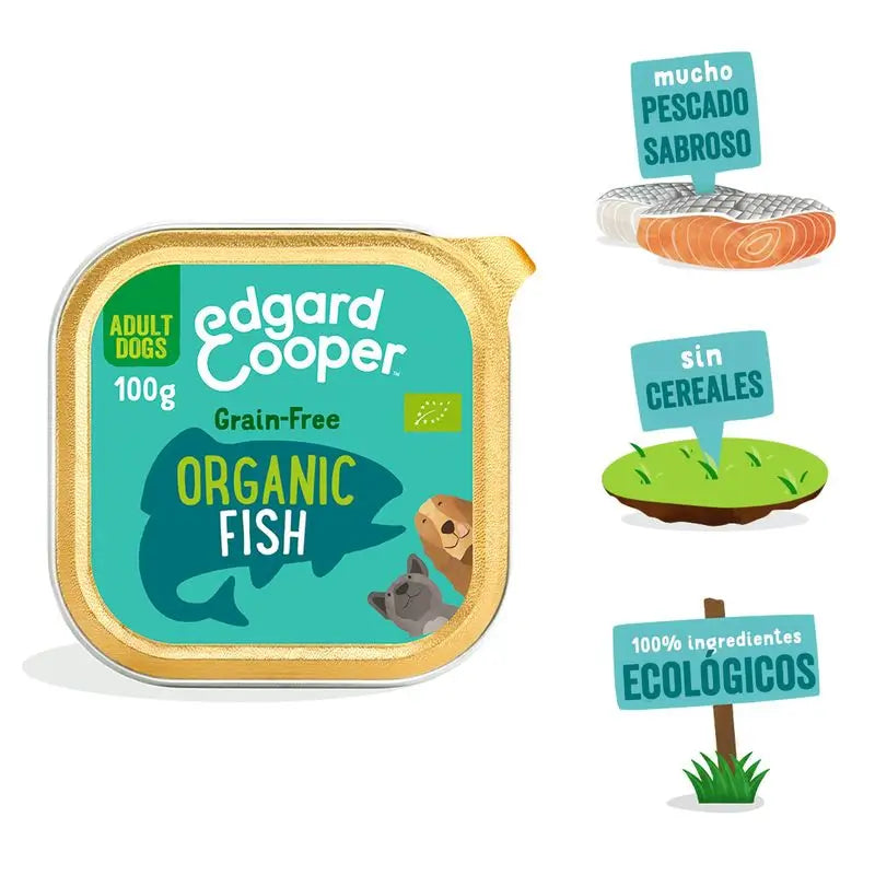 Edgard & Cooper Wet Dog Food 17x100g Organic Fish