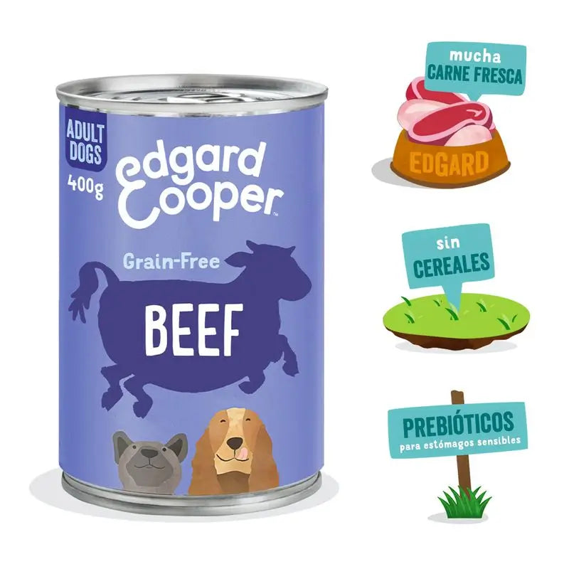 Edgard & Cooper nourriture humide pour chien 6x400g boeuf et veau