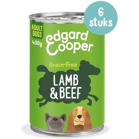Edgard & Cooper Wet Dog Food 6x400g Lamb & Beef