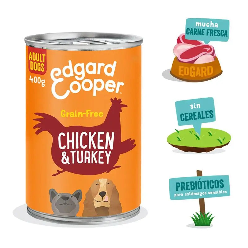 Edgard & Cooper nourriture humide pour chien 6x400g Poulet