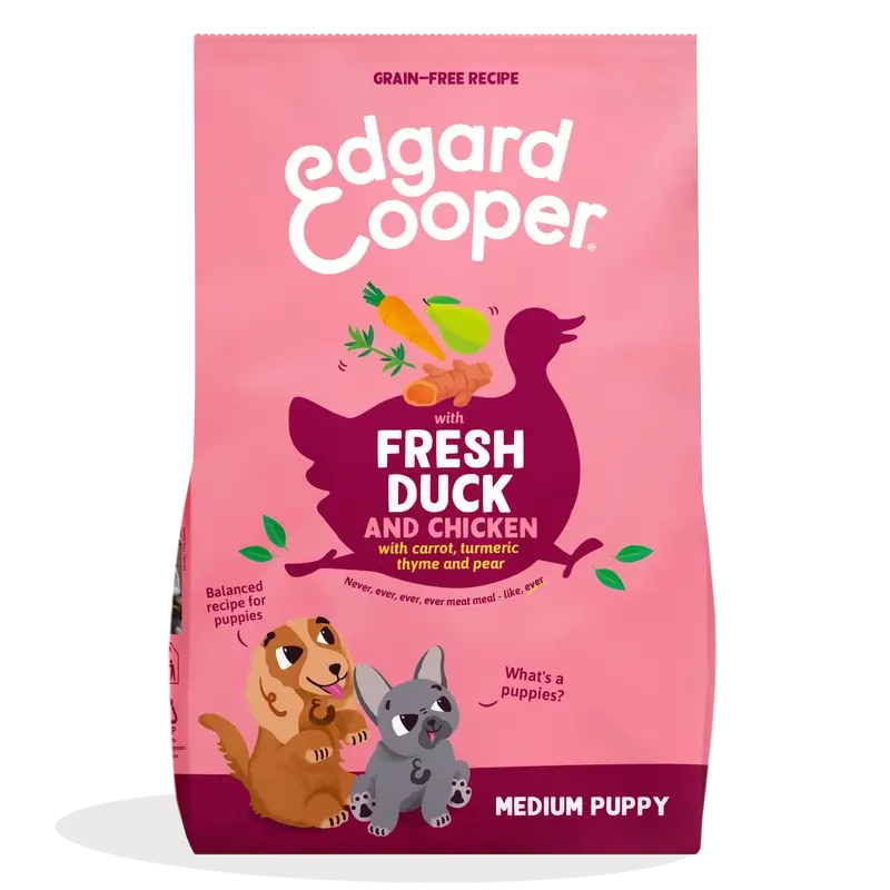 Edgard & Cooper Medium Puppy Food With Fresh Duck & Chicken , 2,5 kg