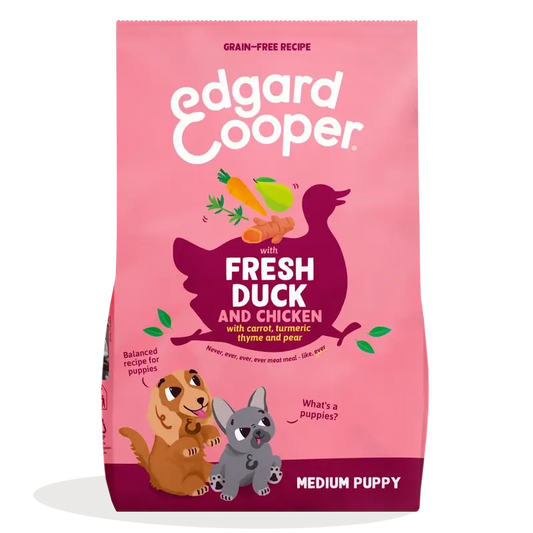 Edgard & Cooper Medium Puppy Food With Fresh Duck & Chicken , 2,5 kg