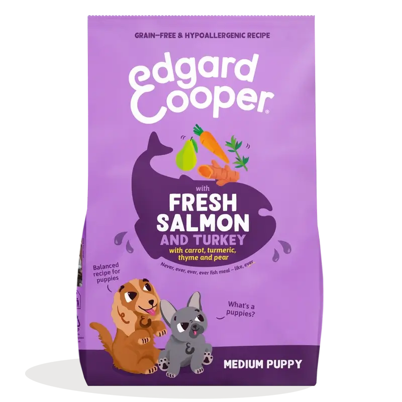 Edgard & Cooper Medium Puppy Food With Fresh Salmon & Turkey , 7 kg