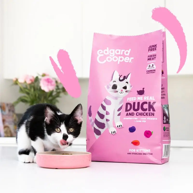 Edgard & Cooper Cat Food Kitten 325g Duck Fresh From The Farmyard (Canard frais de la ferme)