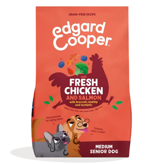 Edgard & Cooper Medium Senior Dog Food With Fresh Chicken & Salmon , 2.5 kg