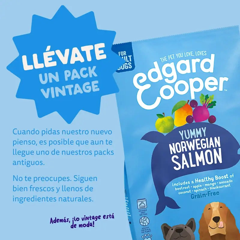 Edgard & Cooper Medium Adult Dog Food With Fresh Salmon , 7 kg