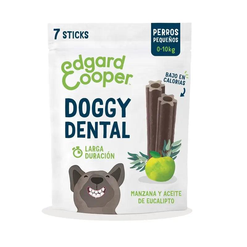 Edgard & Cooper Adult Dogs Dental Snack 8x120g Apple & Eucalyptus Small