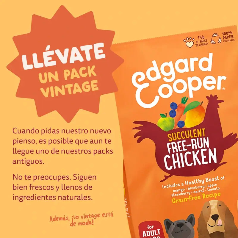 Edgard & Cooper Medium Adult Dog Food With Fresh Chicken , 7 kg