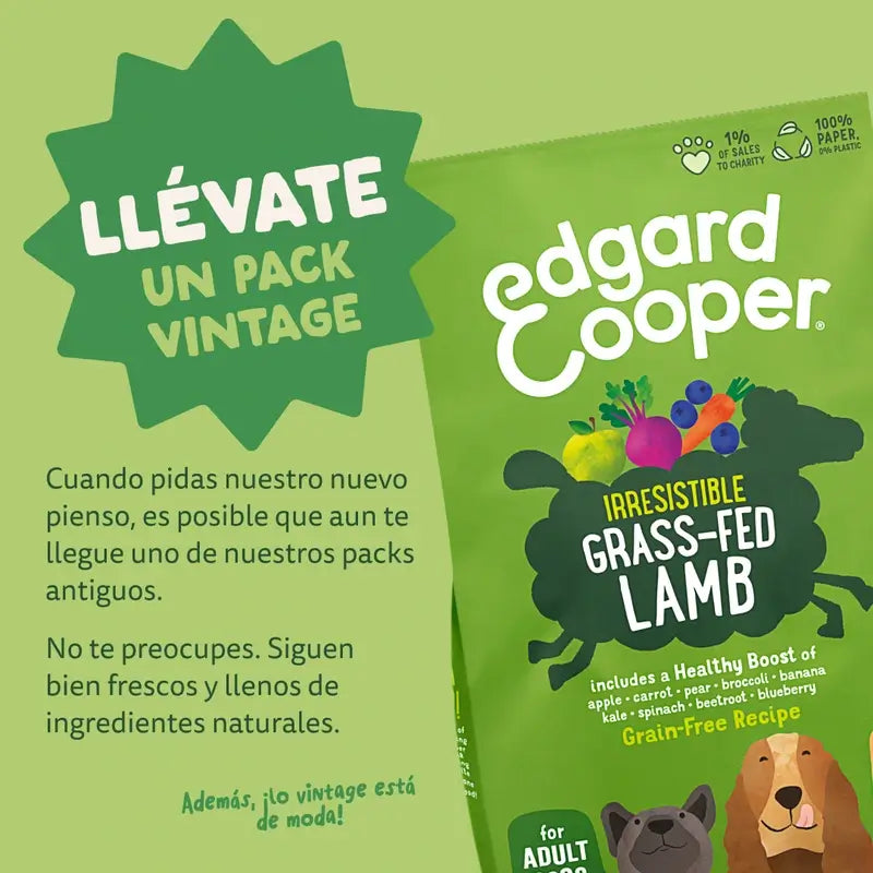 Edgard & Cooper Medium Adult Dog Food With Fresh Lamb , 7 kg