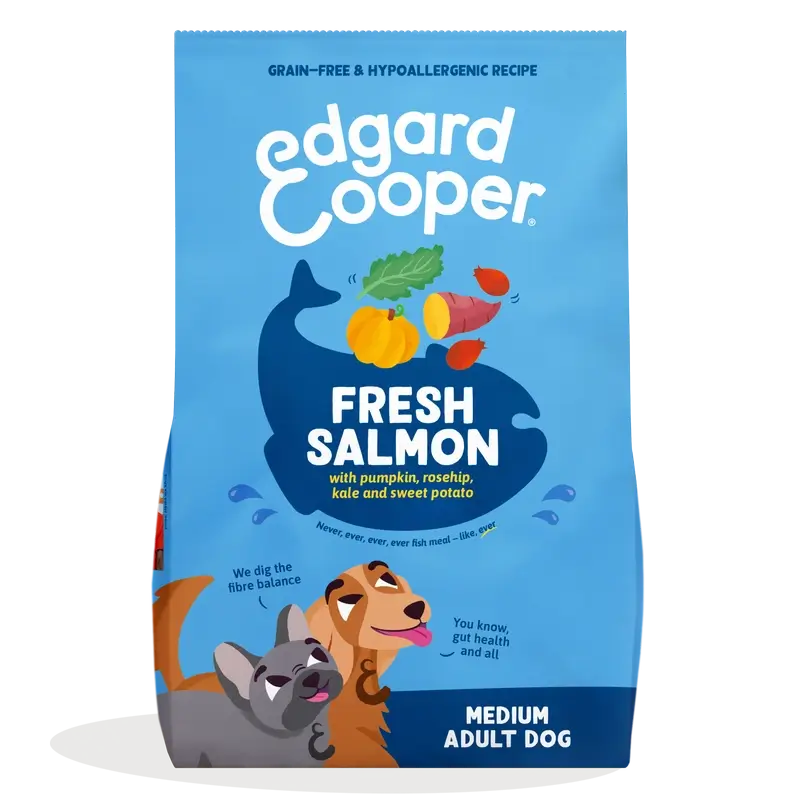 Edgard & Cooper Medium Adult Dog Food With Fresh Salmon , 1 kg