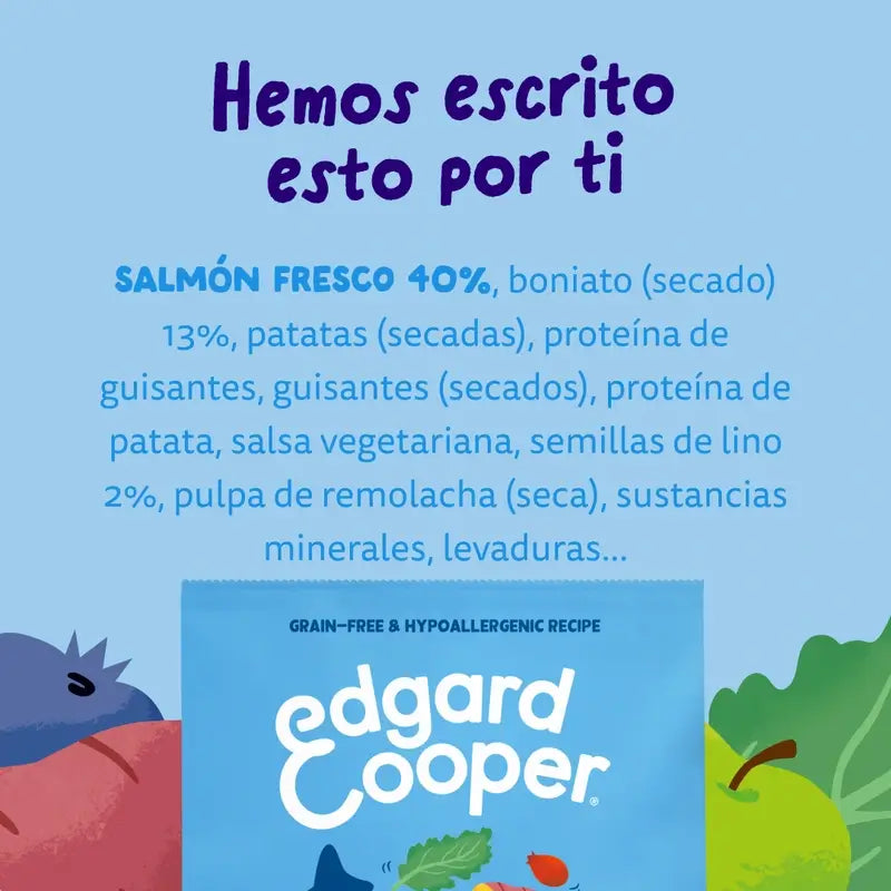 Edgard & Cooper Medium Adult Dog Food With Fresh Salmon , 1 kg