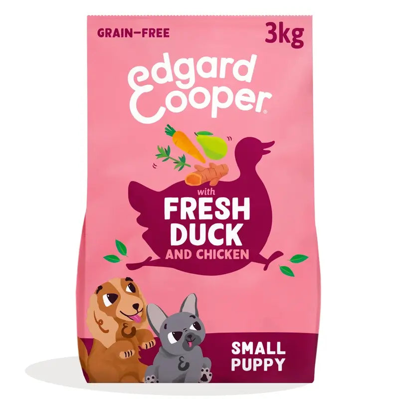 Edgard & Cooper Miniature Puppy Food With Fresh Duck & Chicken , 3 kg