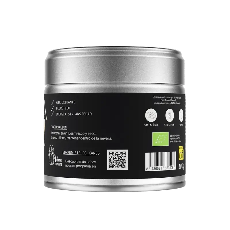 Edward Fields Tea Matcha Tea Premium Organic Japanese Ceremonial Grade, 100 gr.