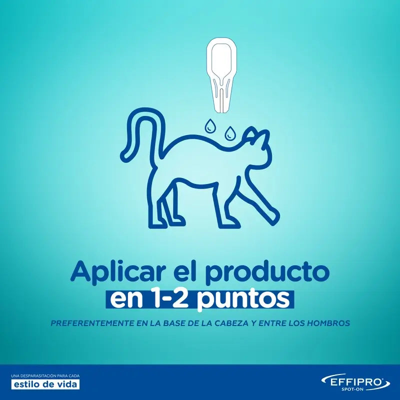 Effipro 50 Mg Spot-On Chats, 4 Pipettes