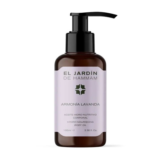 The Hammam Garden Huile corporelle hydro-nourrissante à la lavande et à l'harmonie, 100 ml